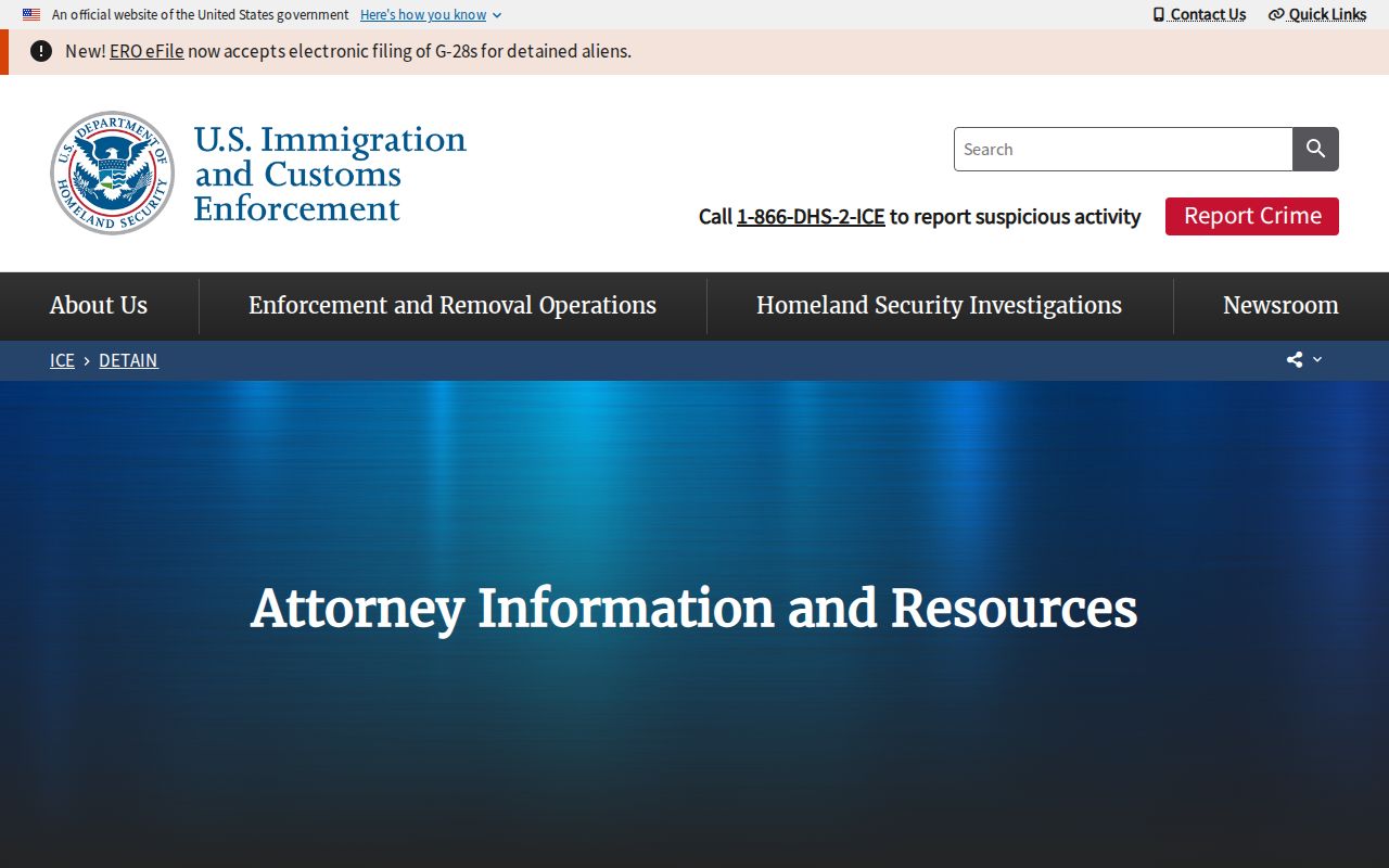 ICE recent detainee release scope for an Onslow County transfer check